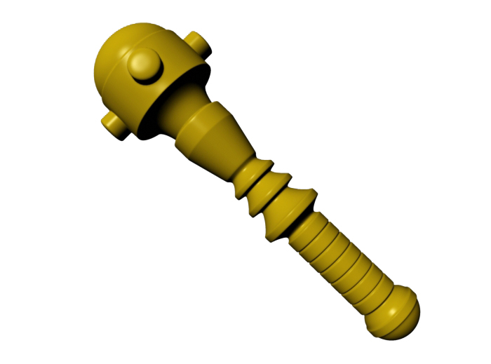 Man-At-Arms' mace scaled and stylized for LEGO Minifigure.