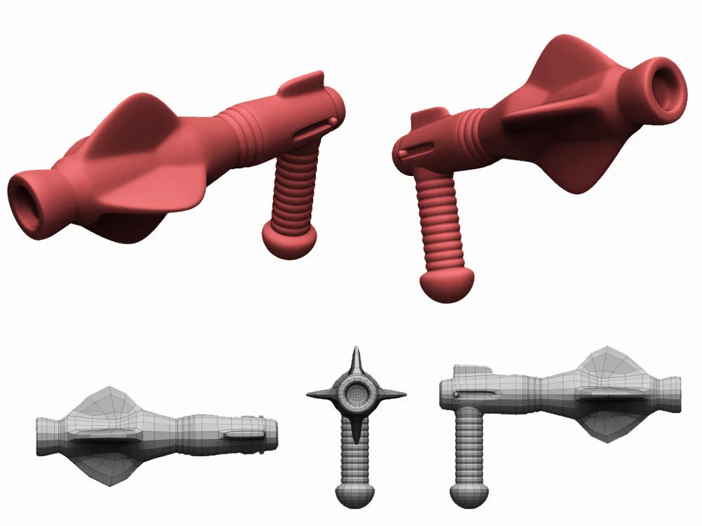Zodac's gun scaled and stylized for LEGO Minifigure.
