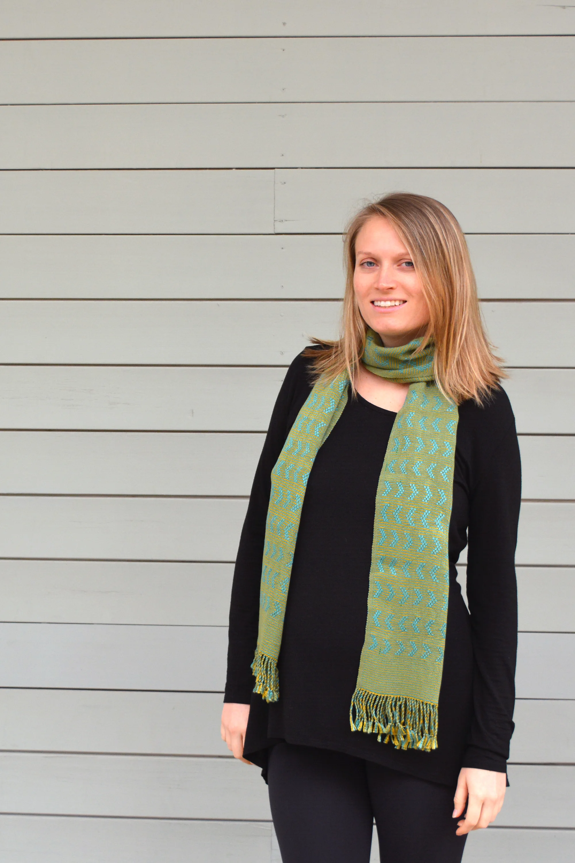 blue and gold arrow scarf.jpg