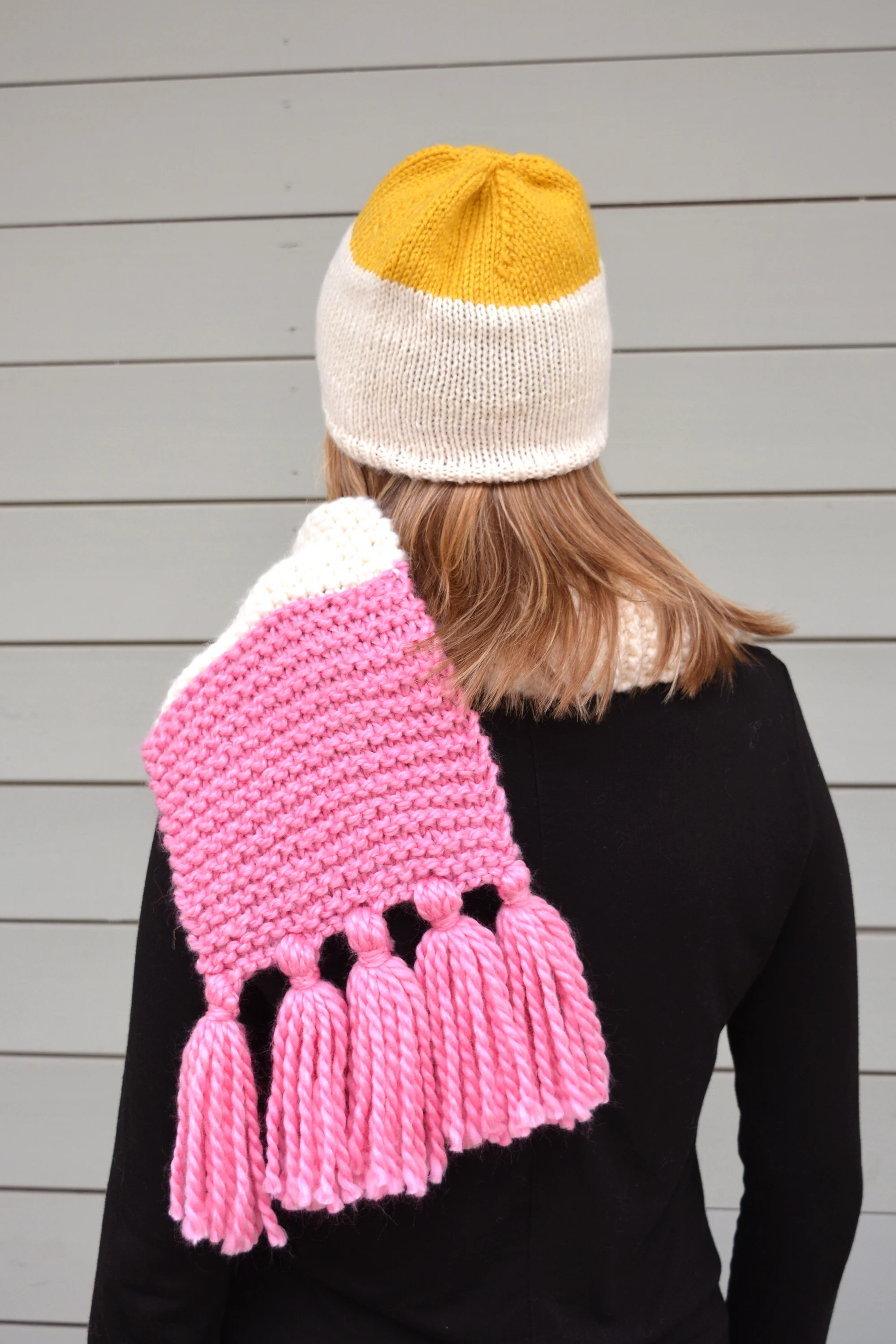 pink tassel scarf and yellow beanie details.jpg