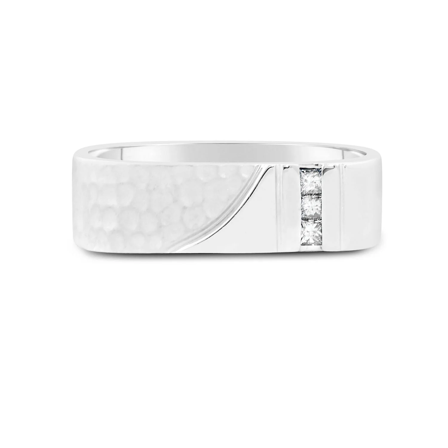 Man's-Square-Diamond-Wedding-Band-Hammered-Corner.jpg