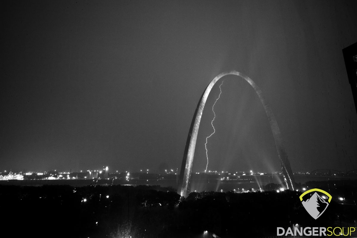 Gateway Arch Lightning Bolt