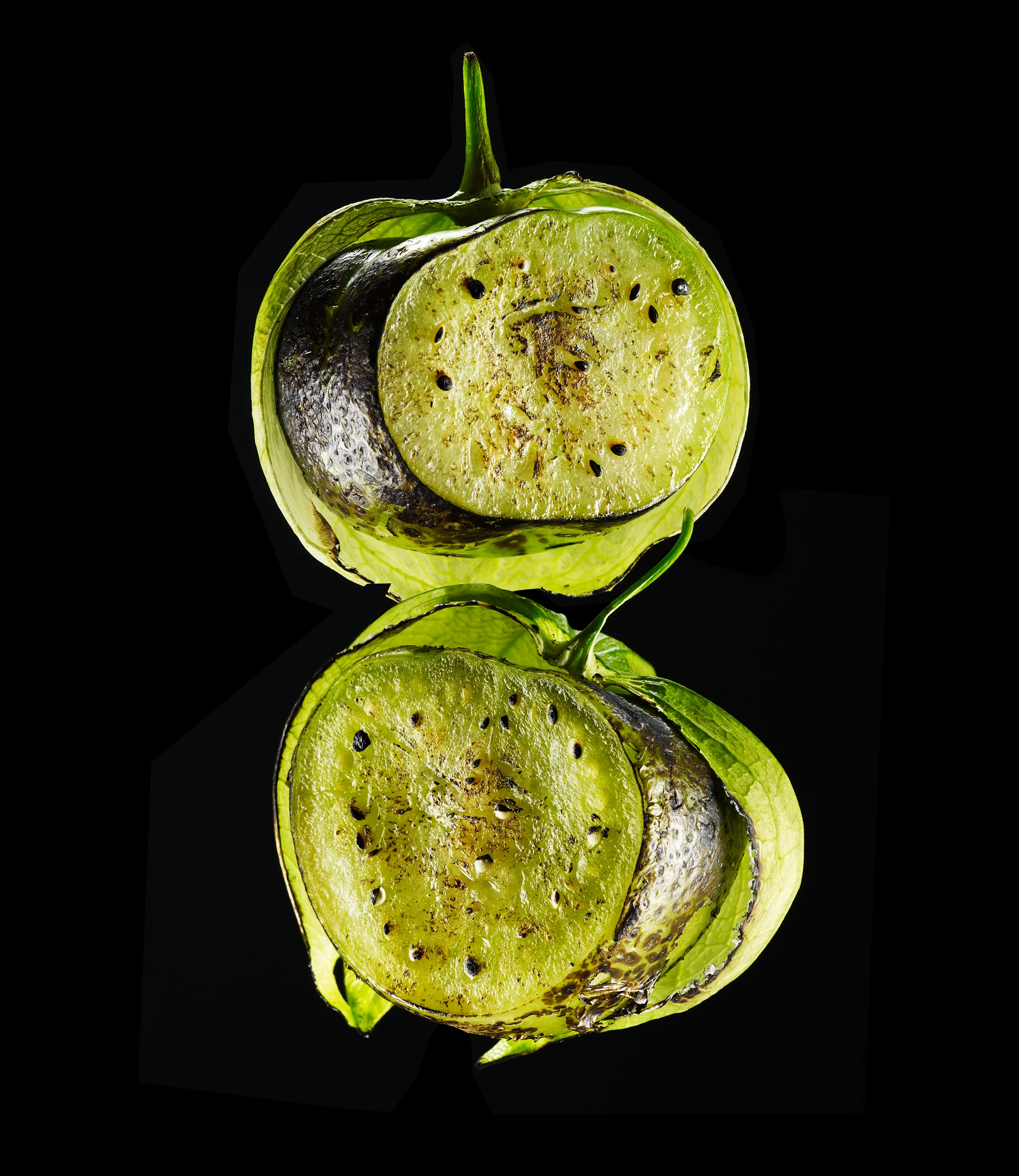 grilled tomatillos