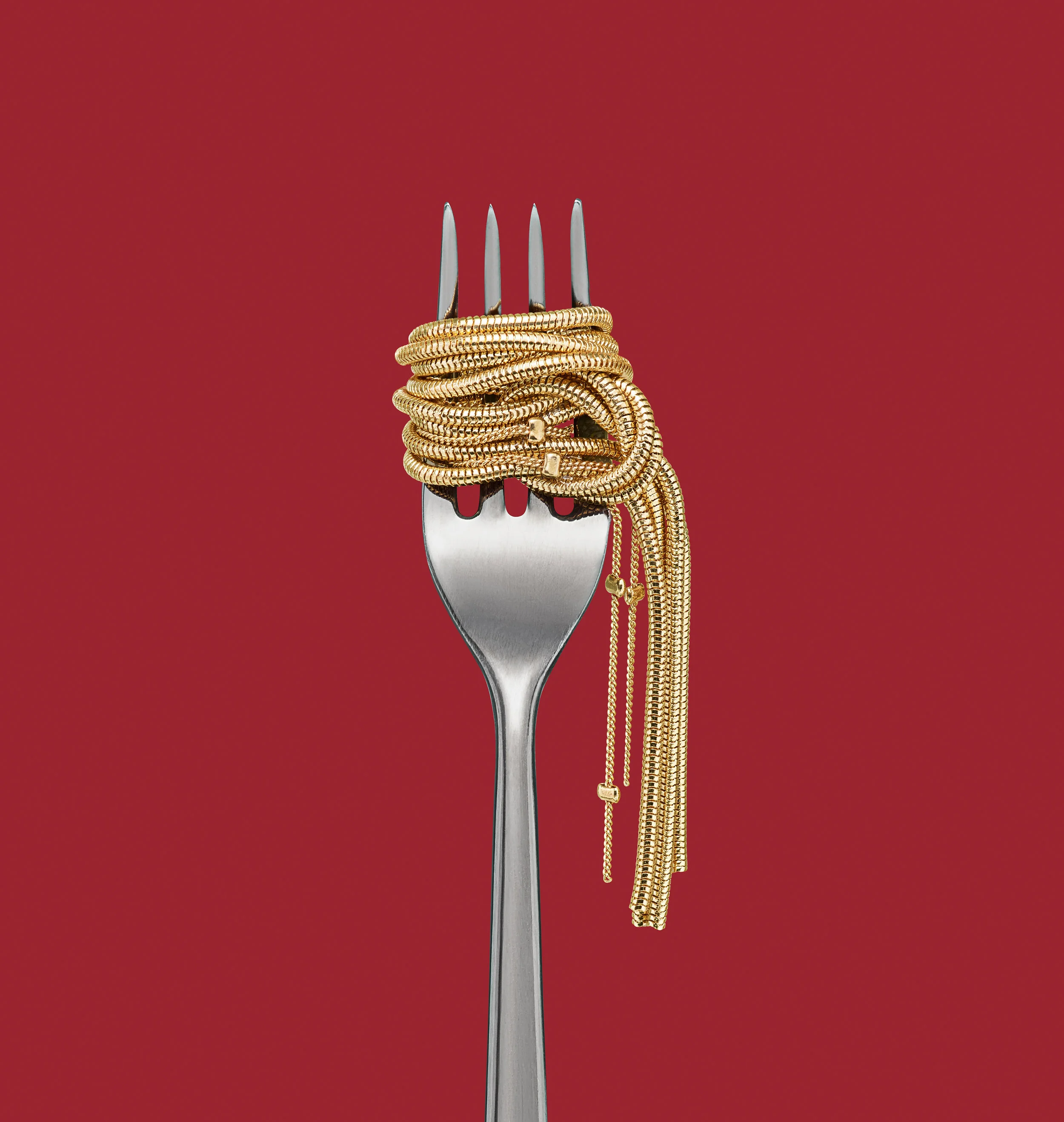 fork necklace