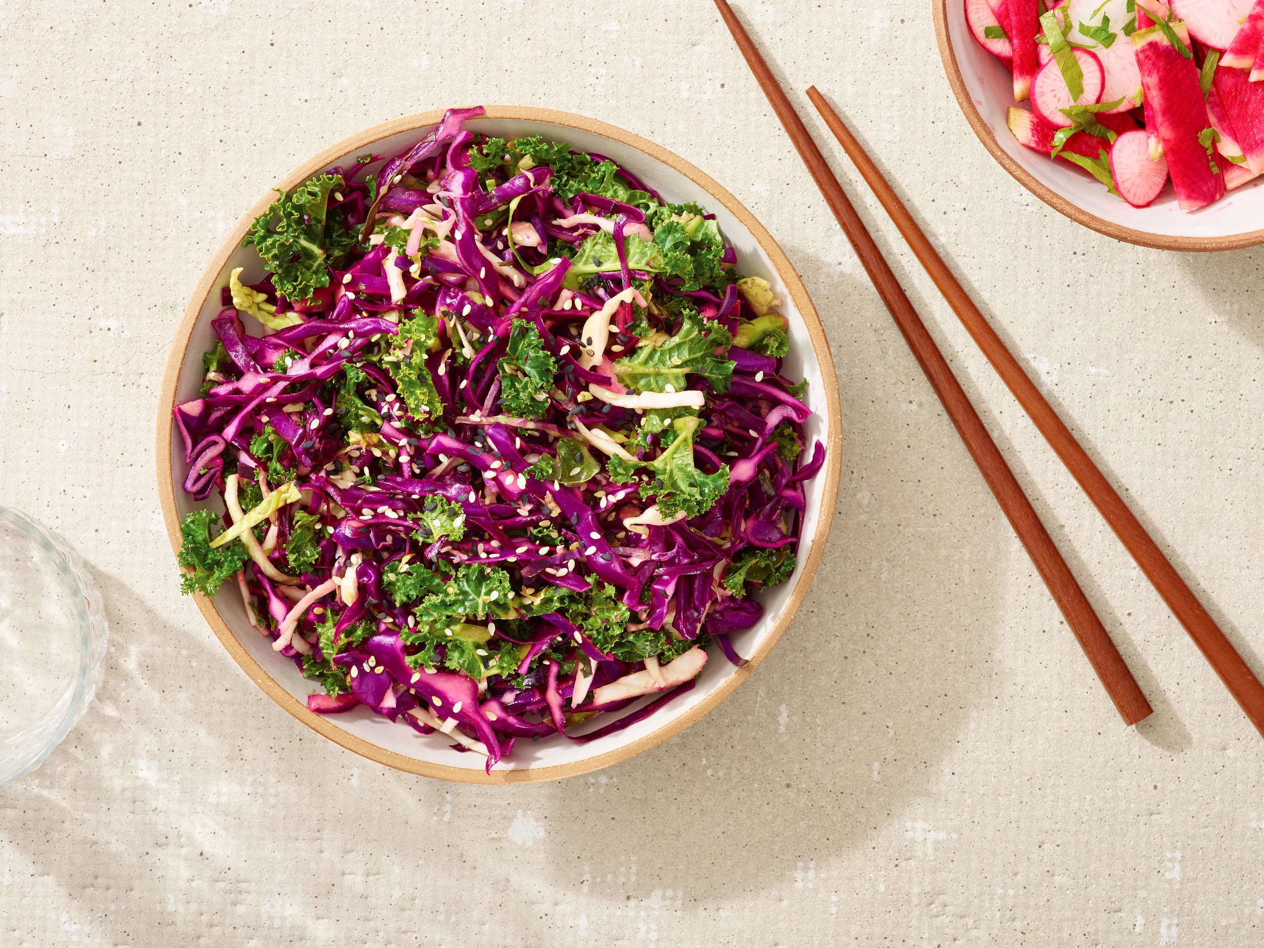 Red cabbage slaw