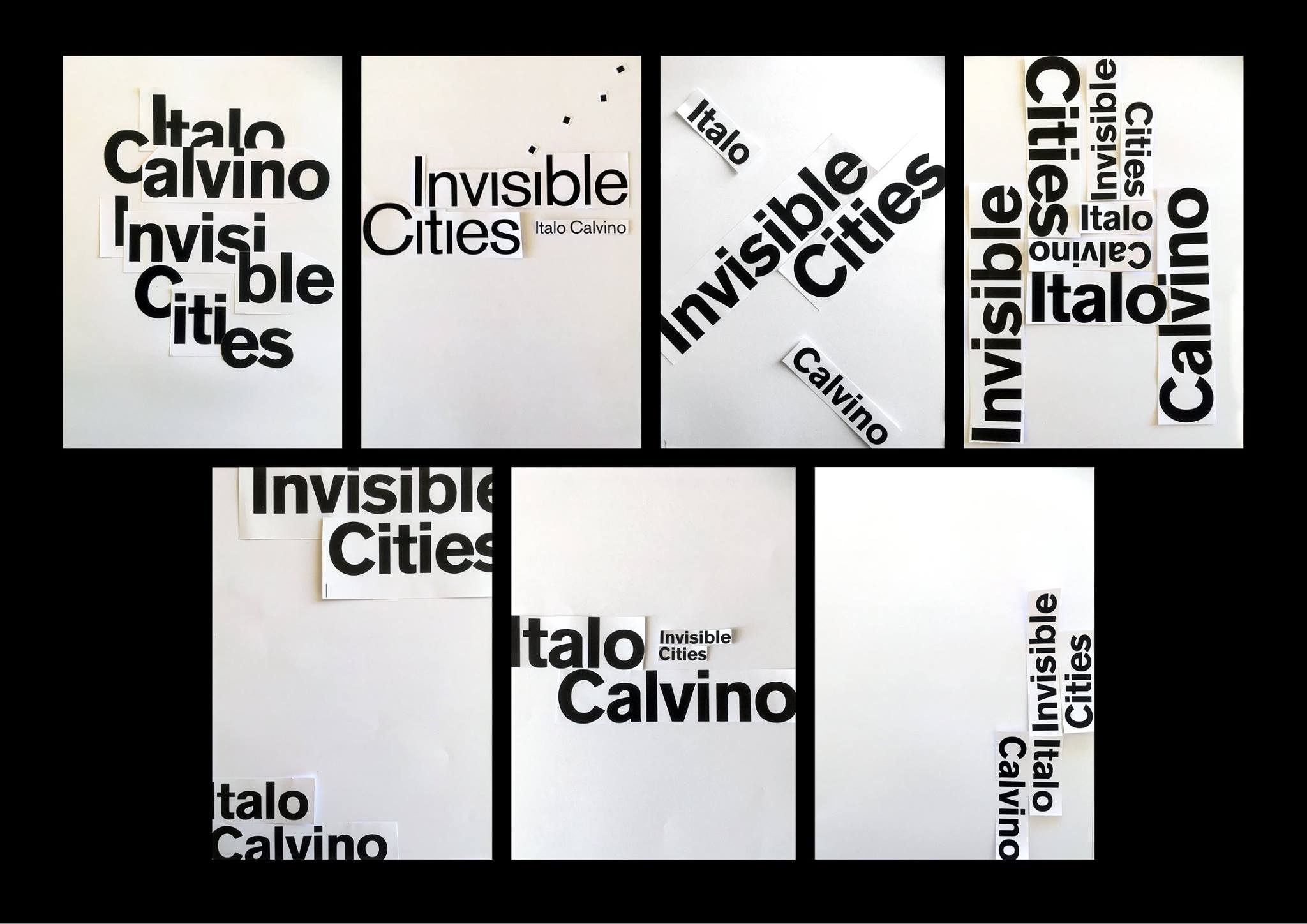 going analog: explorations of type and composition with limited constraints as we started designing our book covers.