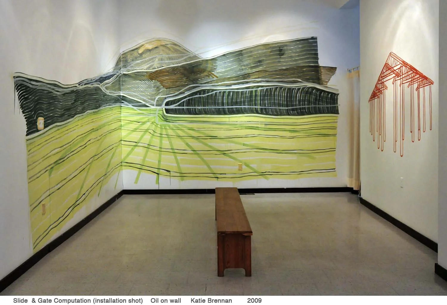 Mural Installation - "Surround" at Island Mountain Gallery, Wells BC 2009