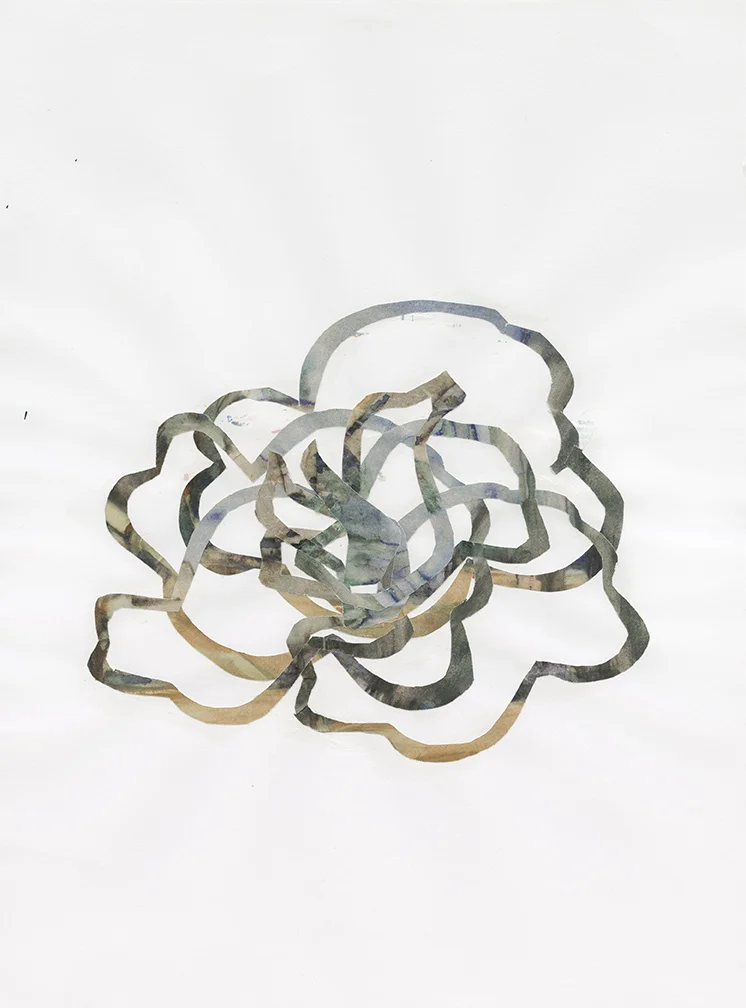 Cloud Flower Collage #2, collage