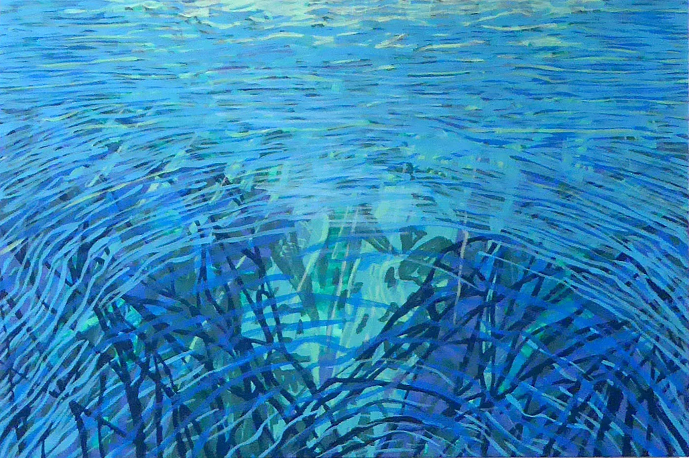 Gouache on canvas, 24" X 36", 2015 - SOLD