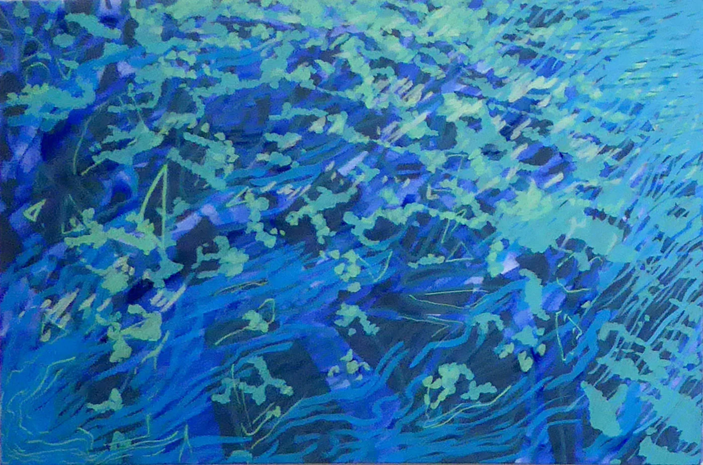 Gouache on canvas, 24" X 36", 2015 - SOLD