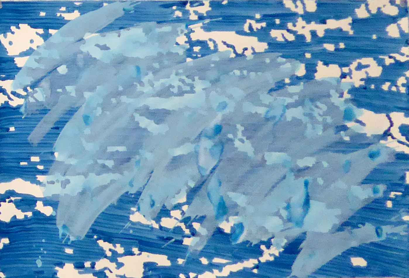 Hues, (triptych) gouache on paper, 24" X 36" - Available for purchase