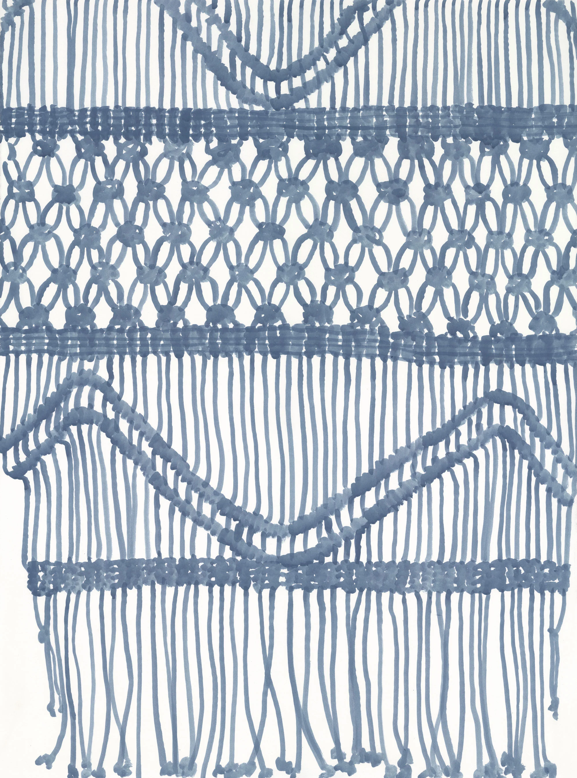Macrame 5 (slate blue)