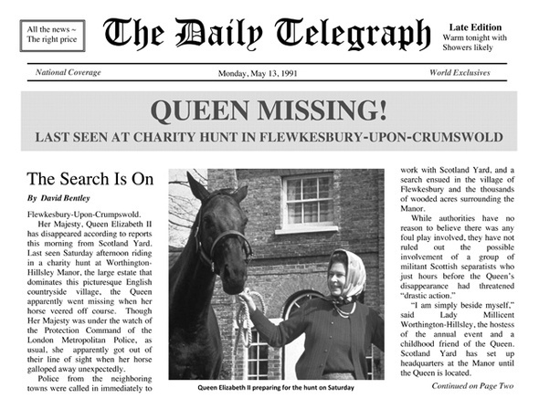 THE QUEEN IS IN THE PARLOUR