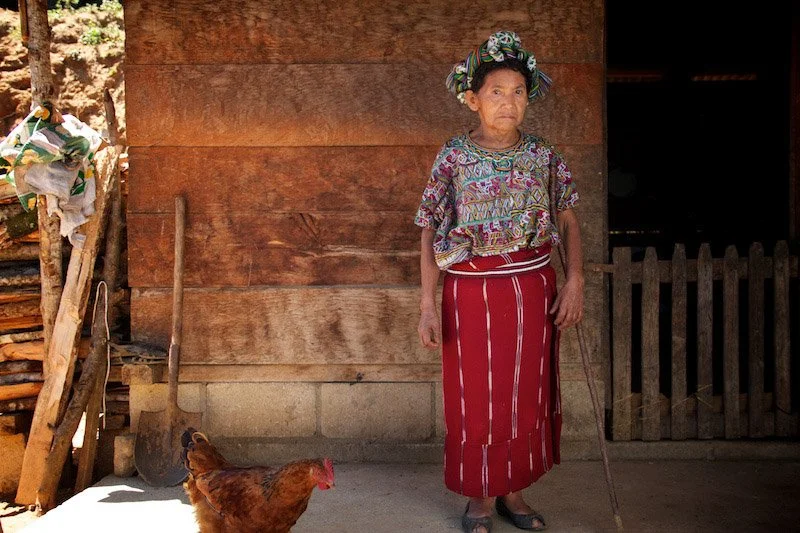 Woman and hen. Ixil Region, Guatemala (Copy)
