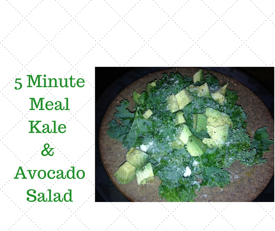 Ingredients 2 Cups Chopped Kale 1/2 Avocado - Diced Juice of 1.4 of a Large Orange 1 Tbsp of Olive Oil 1 Tsp. Parmesan Cheese (omit for dairy-free option) Salt and Pepper To Taste Directions Put all ingredients in a bowl, stir and enjoy!!