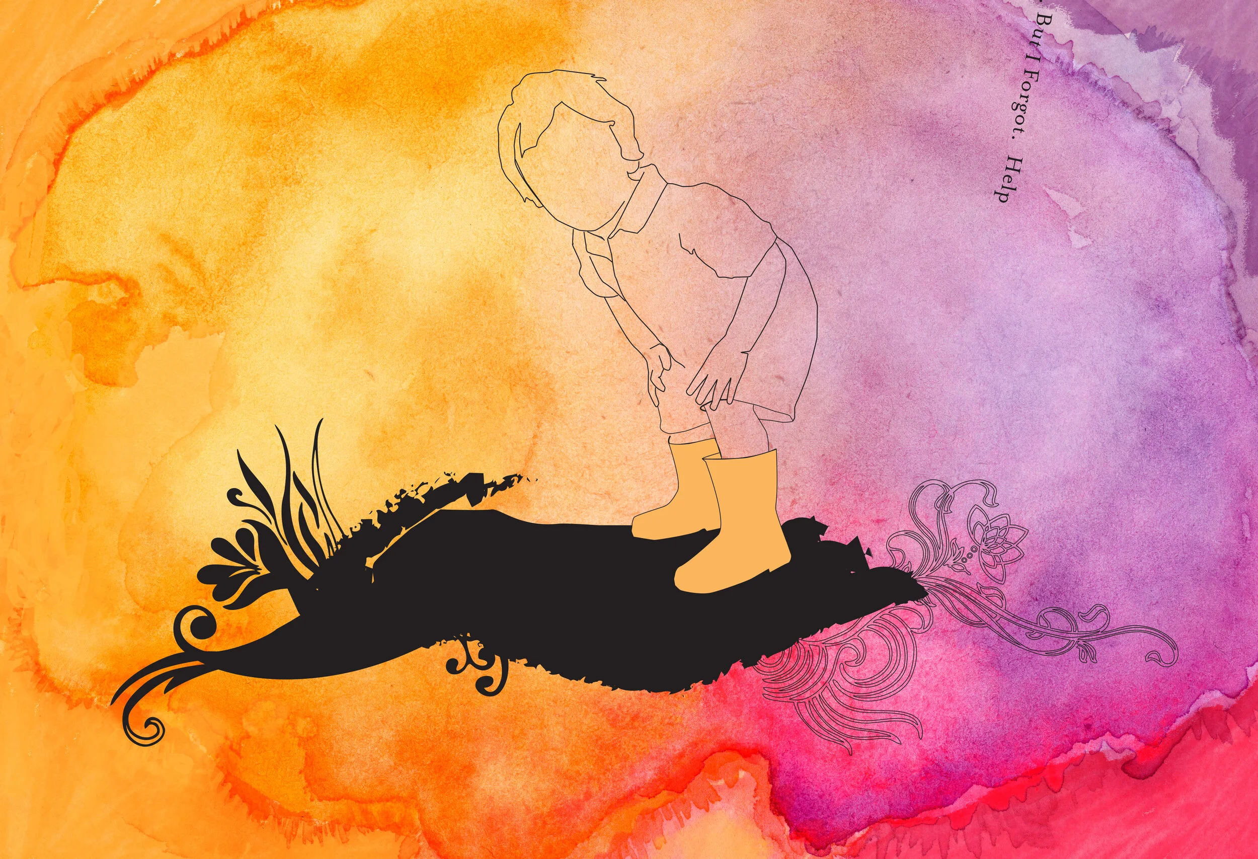  Illustrations for Karen Lawrence’s poems about living with terminal cancer 