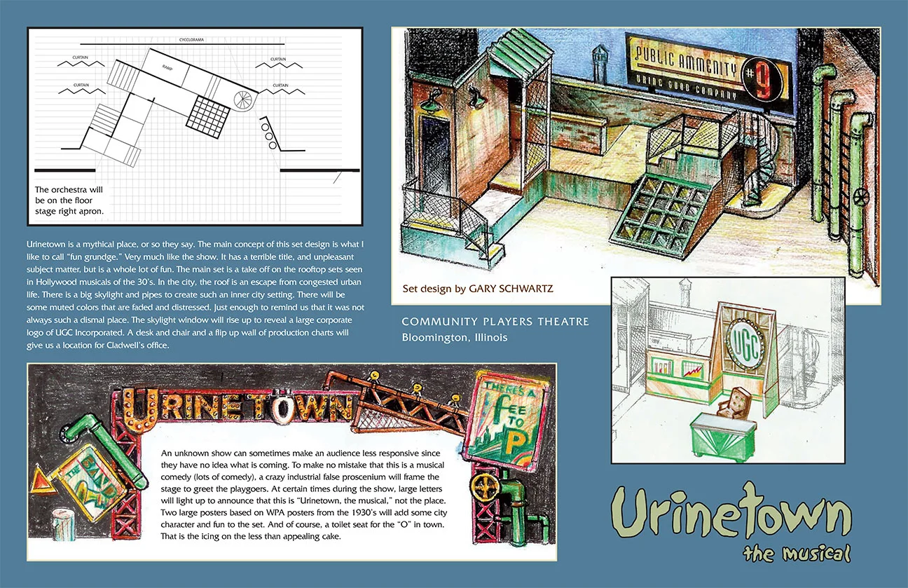 Urinetown set poster