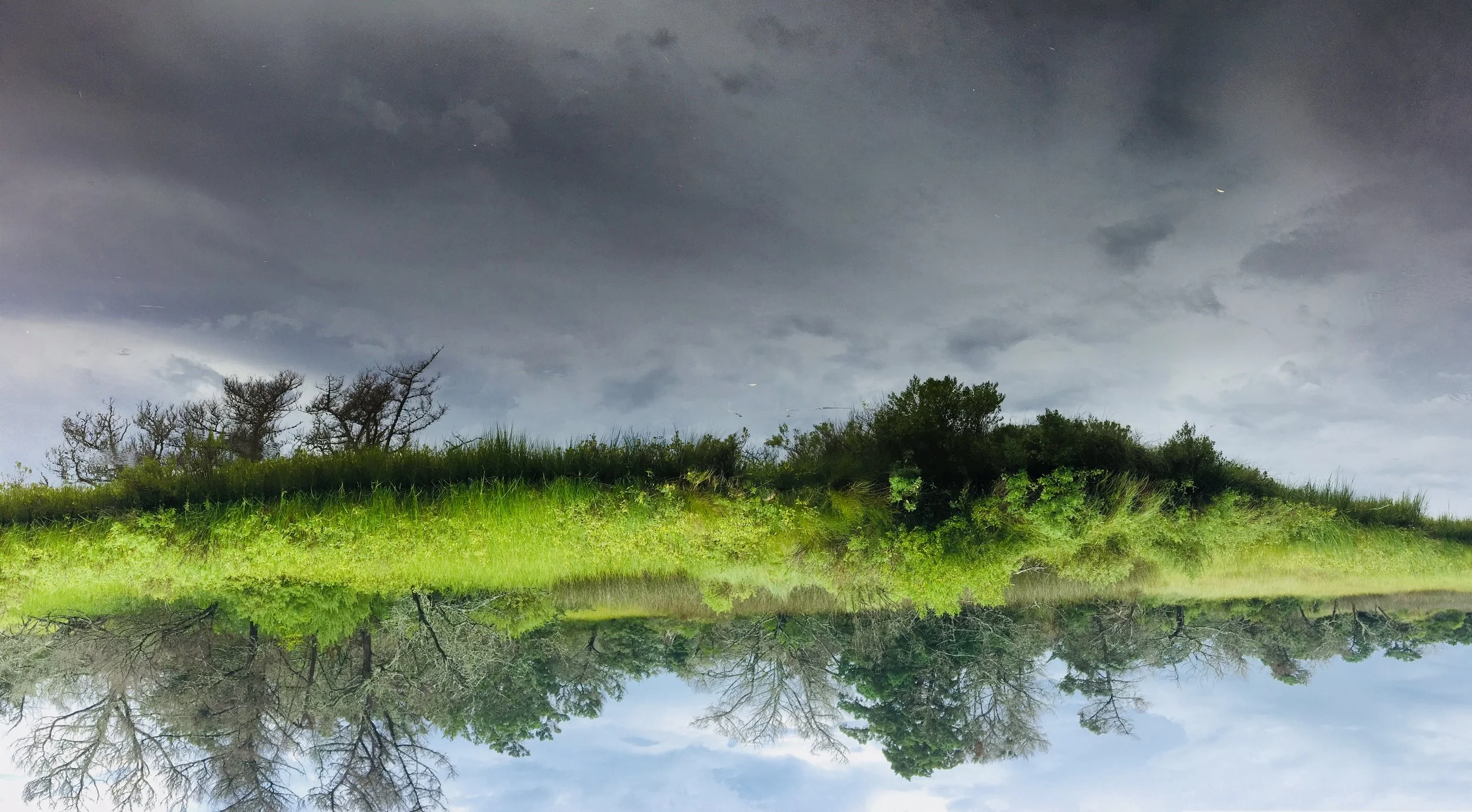 sky/water, Ocracoke Island, NC, 2018