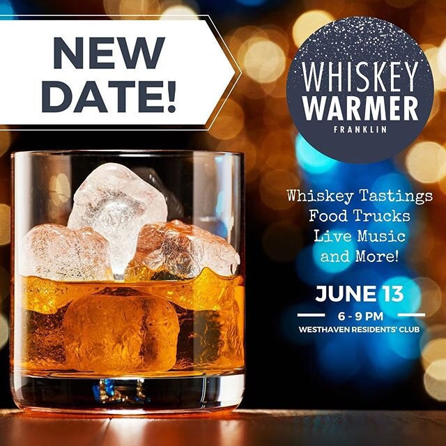 Do to public health concerns we have moved Whiskey Warmer Franklin to June 13 and Whiskey Warmer Memphis to May 29. For info on Facebook. Stay safe everyone! #coronavirus