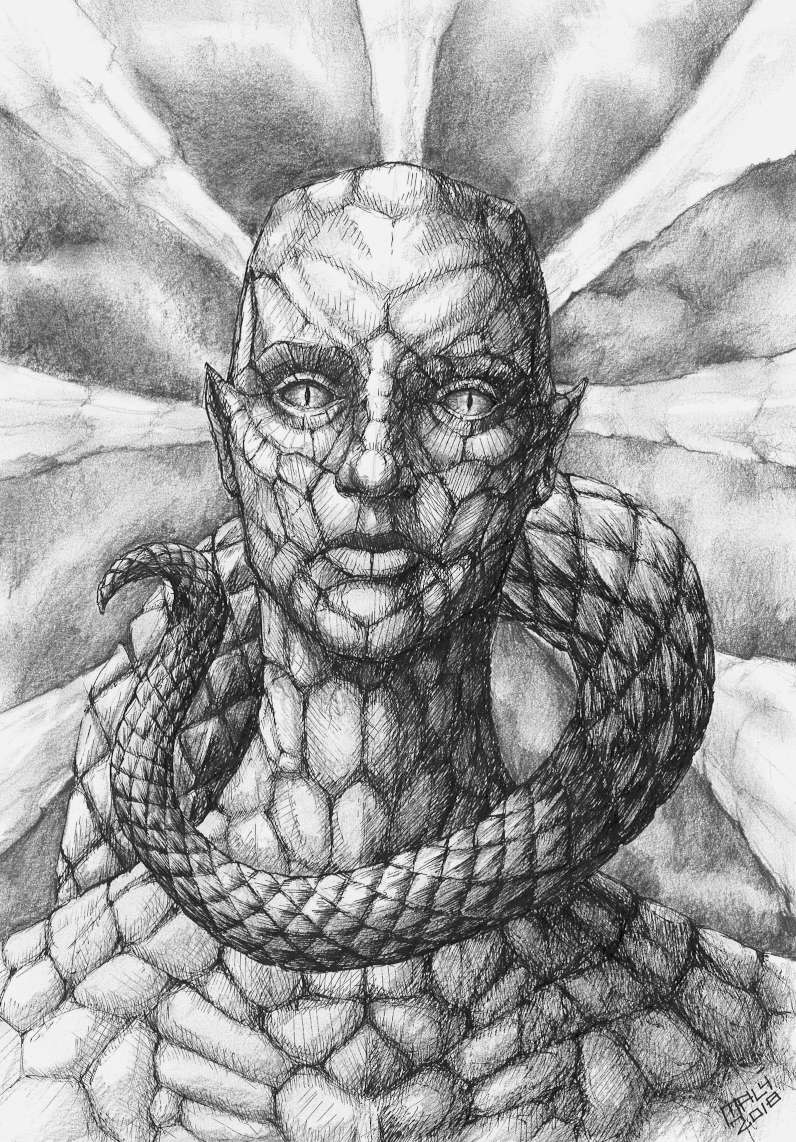 Shapeshifter, 2018, pen &pencil on paper, size A4