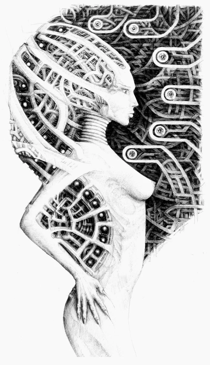 “Malice”, 2010, pen on paper, size A2