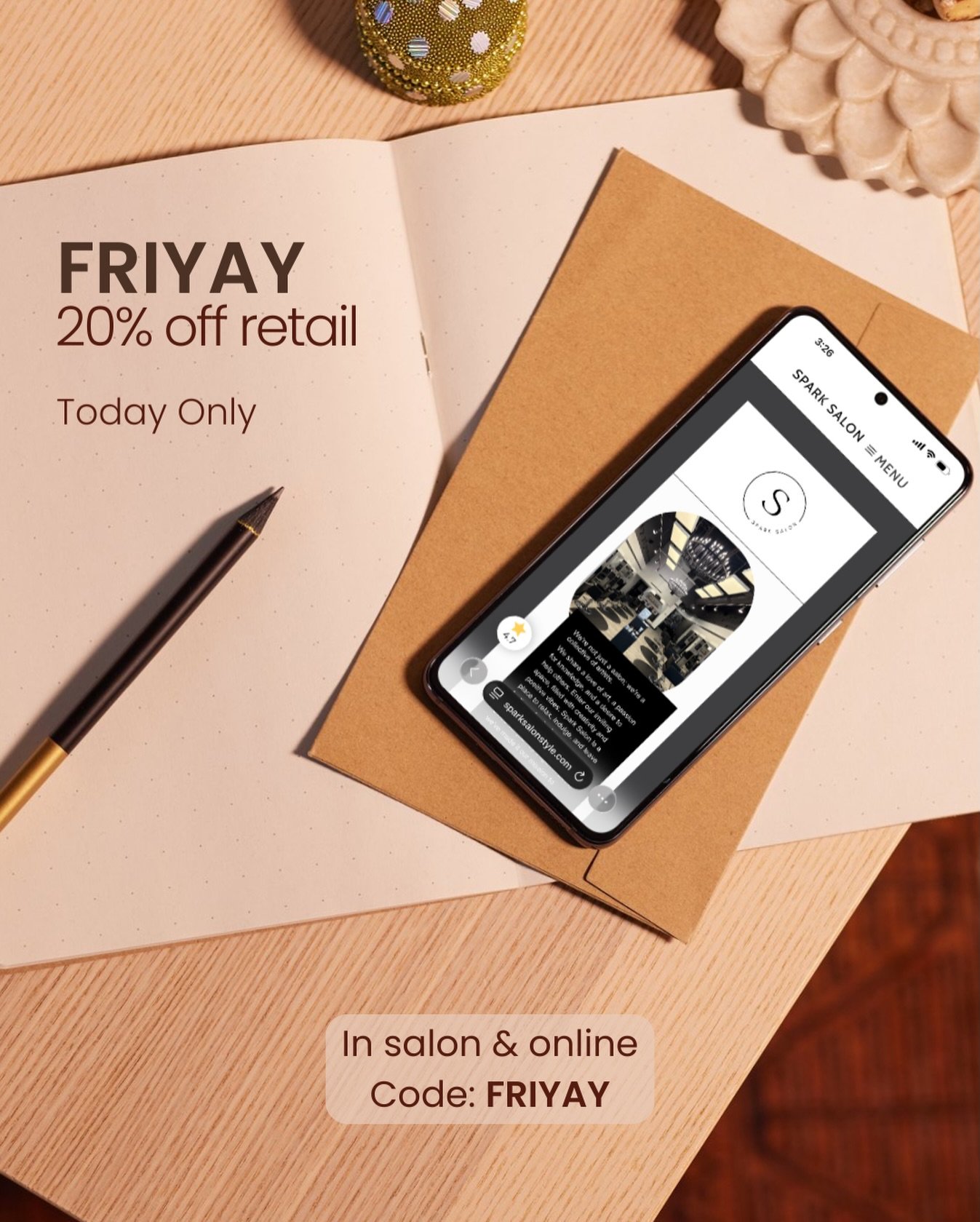 First FRIYAY of the new year.
Enjoy 20% off retail- today only.

Shop in salon or online.
Use code FRIYAY at checkout.

Your good hair year starts here. 

#sparksalon #maplegrove #twincitieshair #professionalhaircare #goodhair