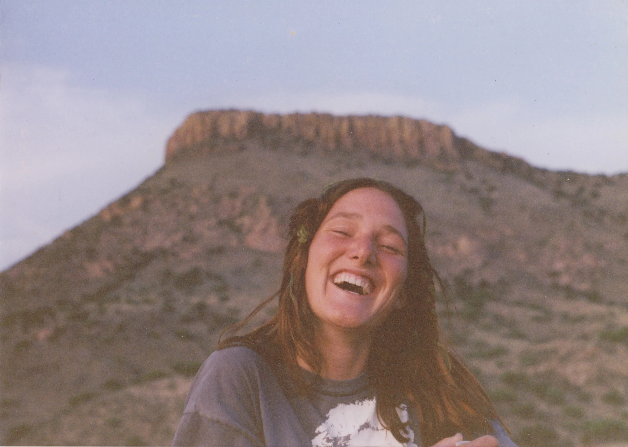 me ages ago in the Sonoran desert celebrating May Day with seaweed in my hair...