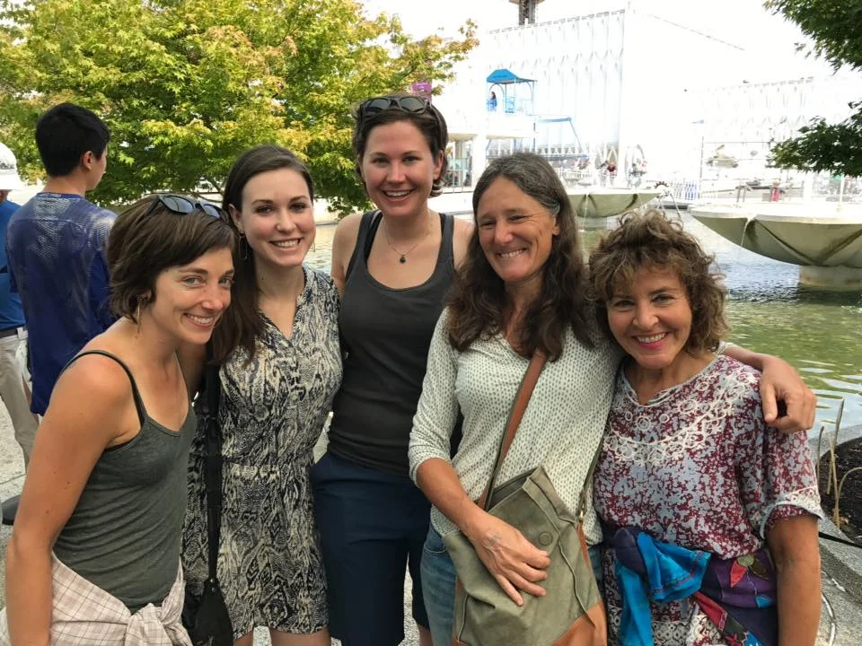 My assistant Susie and I meeting "student-friends" in Seattle for the Terracotta Army exhibit.