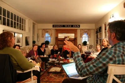 A reading in the library