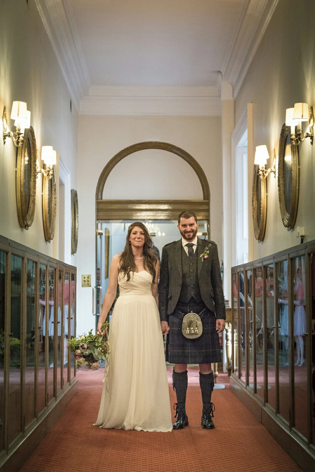 Jennie and Donald Inch after their ceremony. 