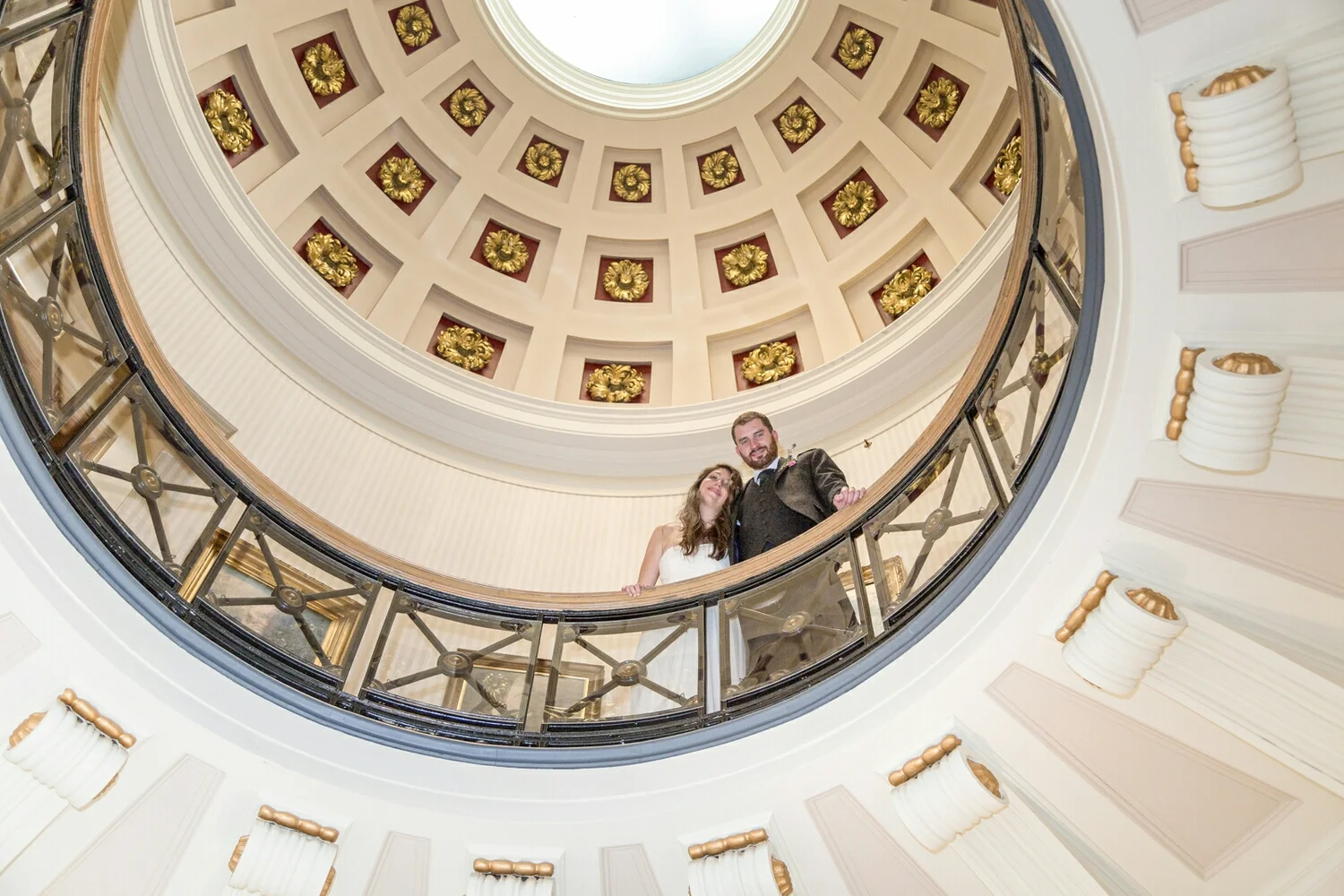 the beautiful skylight in Surgeons' Hall makes for a dramatic photo opportunity. 
