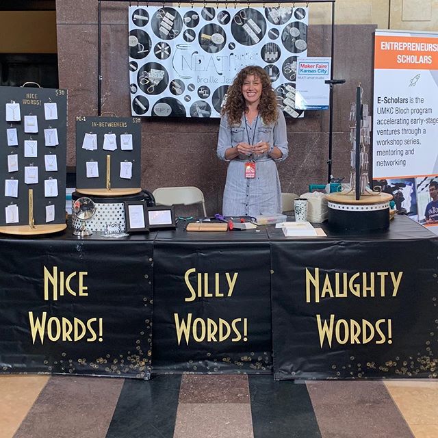 I’m hanging out at @makerfairekc today! I forgot to post yesterday (opps!) Here in the picture is @wileyriderart! She has been helping out in the studio and at shows lately! If you happen to walk past my booth and you see this face, swing by and say hi!