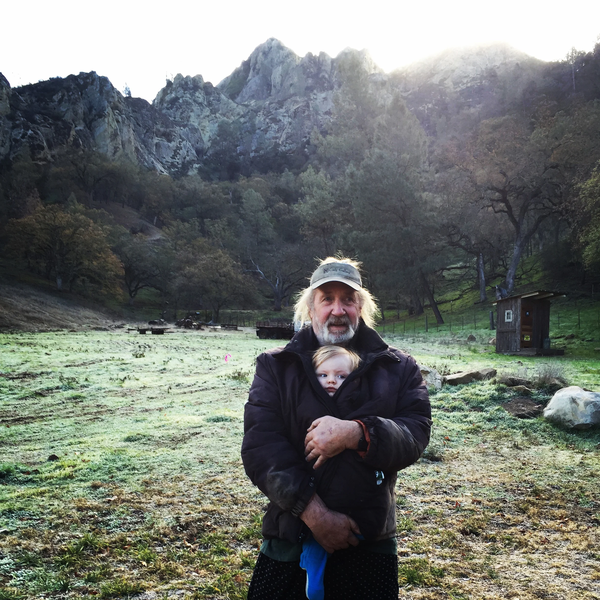 John on his property in Los Padres NF.