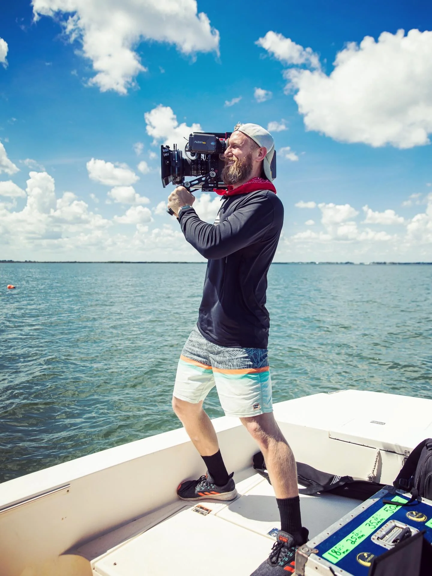 Throwback to calmer days.
Good light, open water, great legs&hellip; camera rolling.🎥⚡️
.
.
.
#cinematographer #film #production #bts #onlocation 
📸 @nickleyvaphoto
