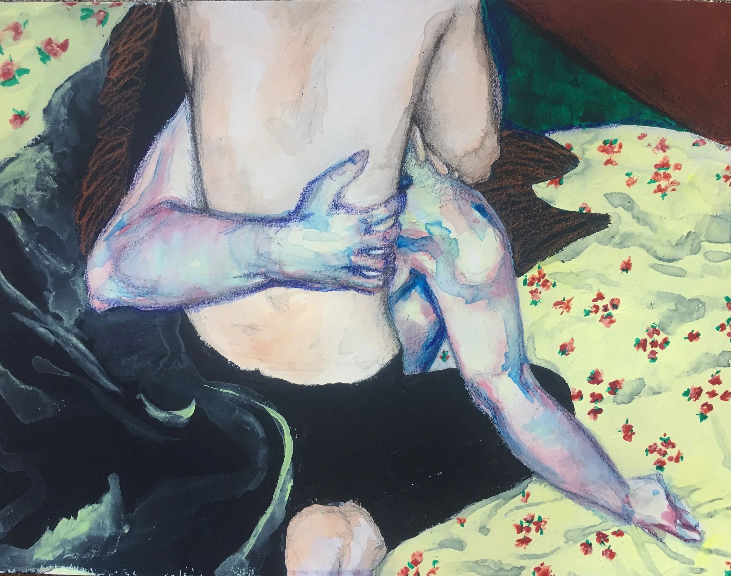 <i>them</i>, 2017<br>mixed media on paper