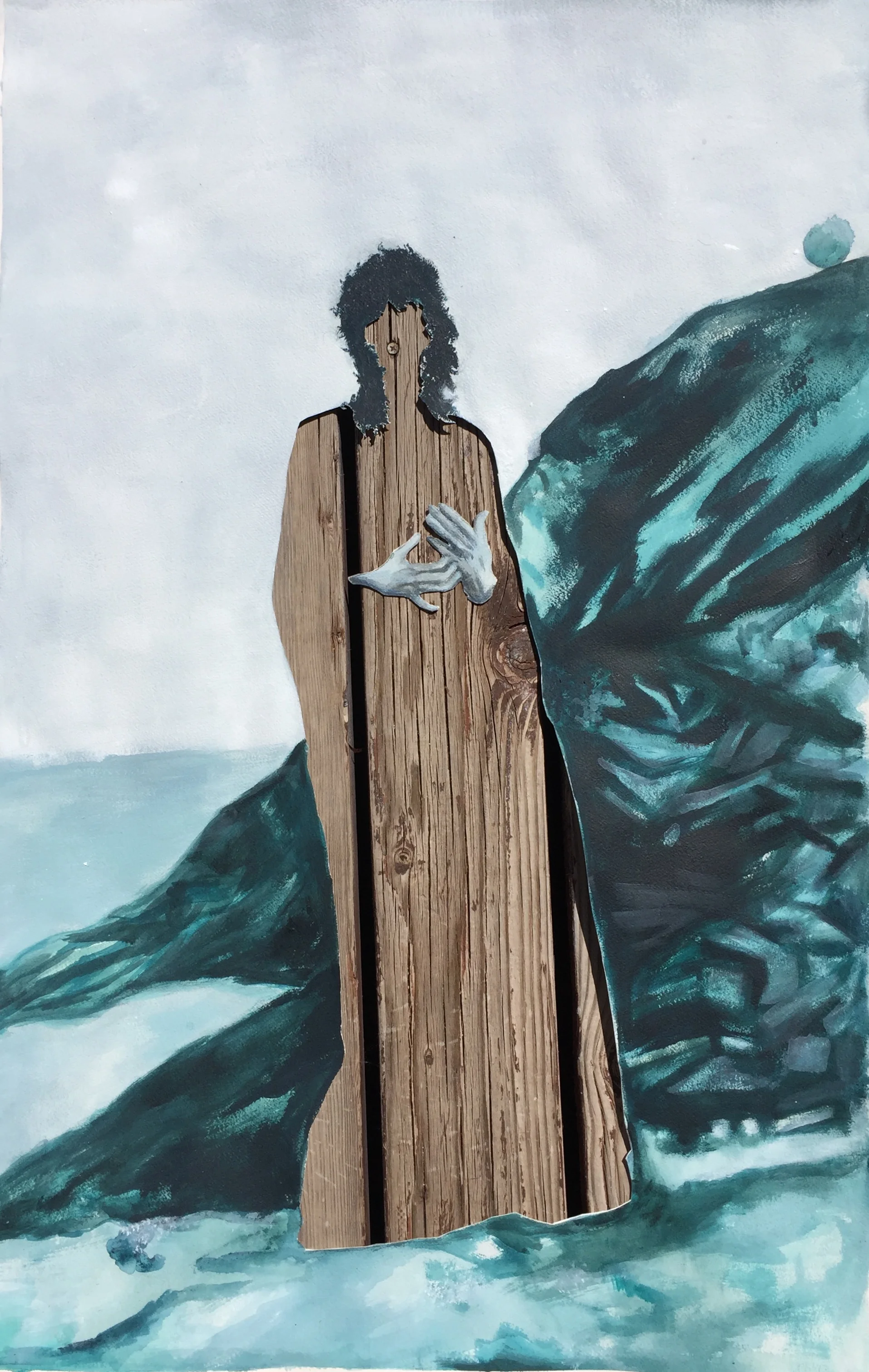 <i>specter</i>, 2017<br>mixed media on paper 26"x40"