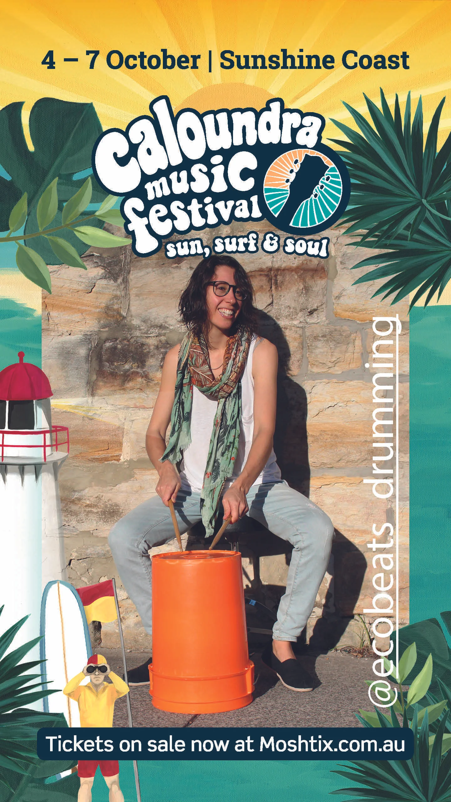 EcoBeats drumming workshop @ Caloundra Music Festival