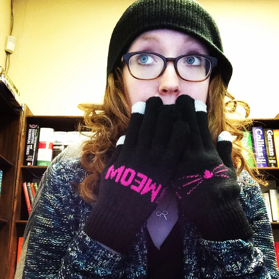 Totes necessary when it is freezing in the office!