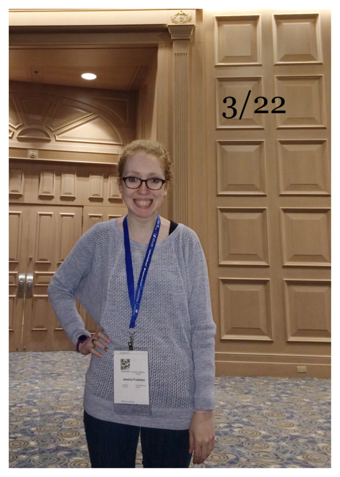 Conference day! I looked appropriately terrified.