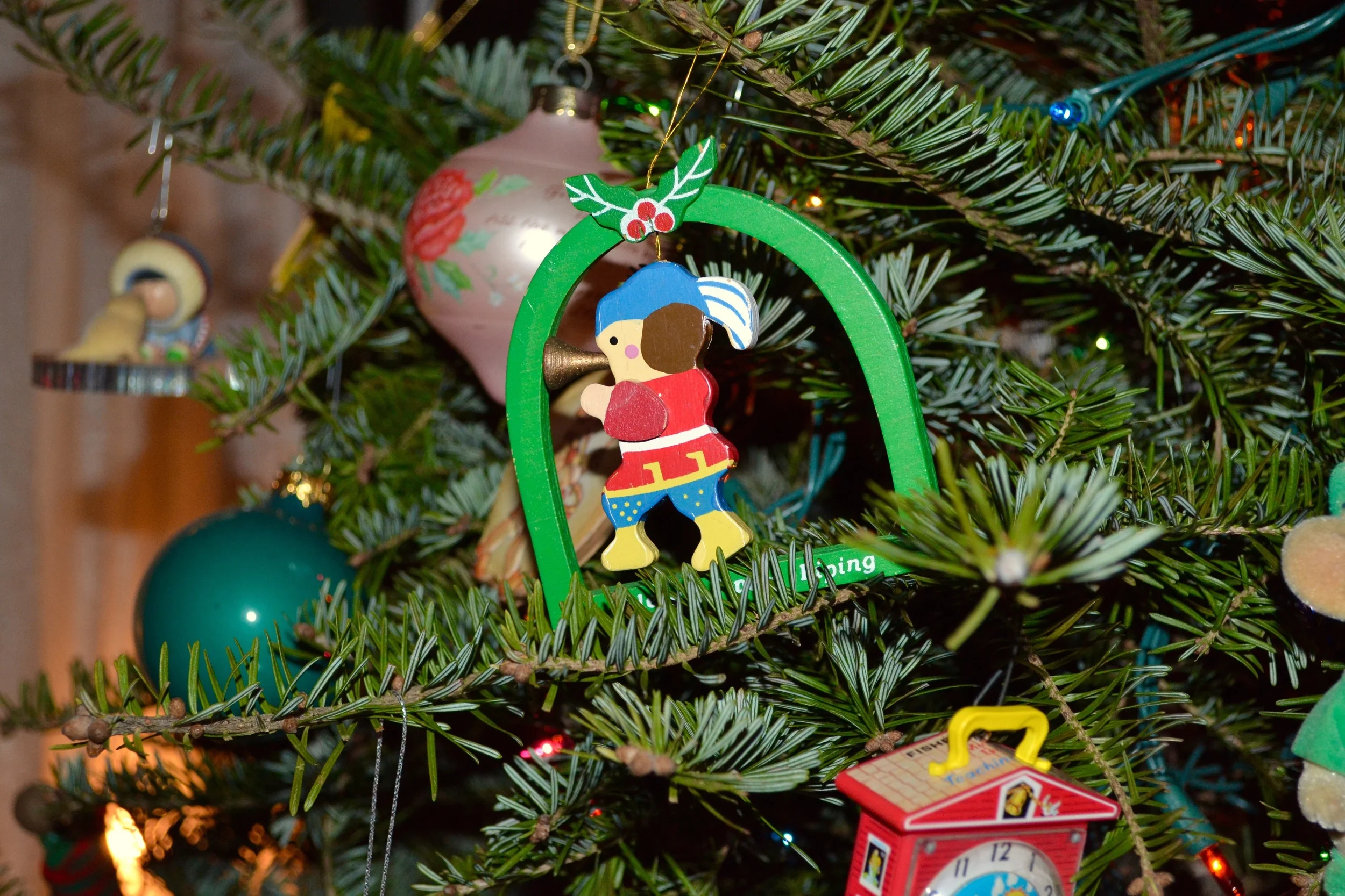 How awesome are these wooden 12 Days of Christmas ornaments?! At one time, we did have all twelve... now we only have three. :( 
