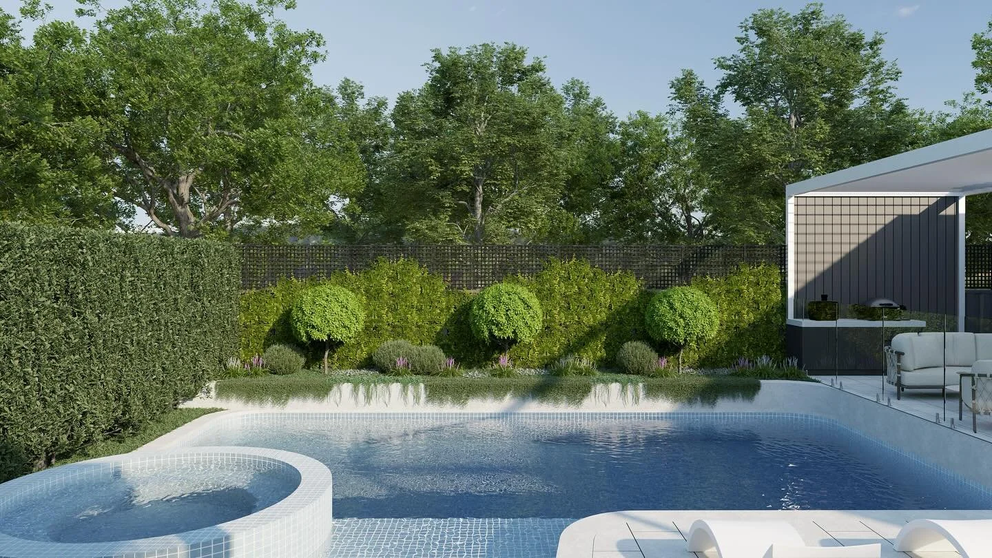 Awesome pool 🏊 

Designed by @complete_landscape_solutions 

3D Render by 
@hanna_digital_design 

#pooldesign
#poolbuilder 
#architects 
#designers