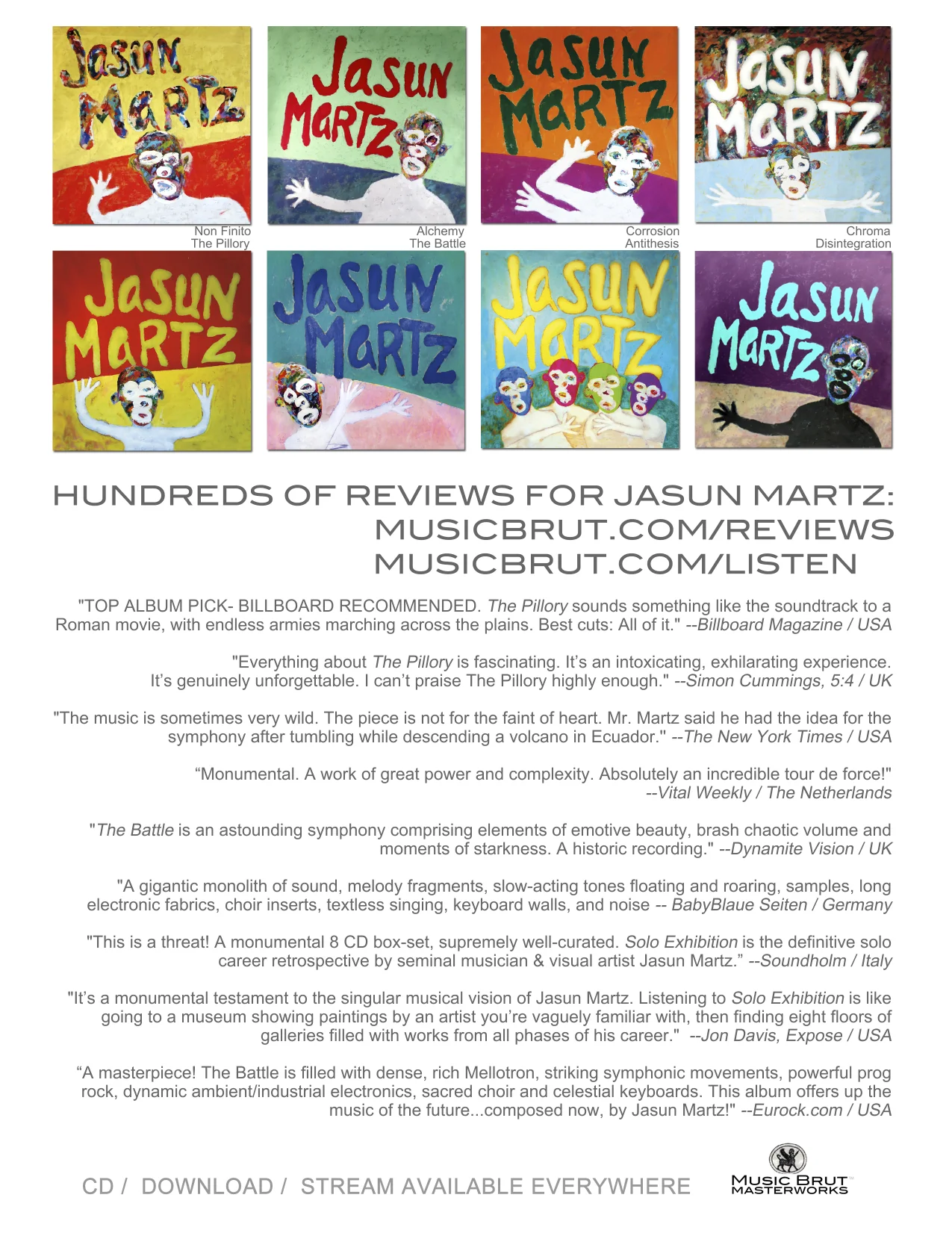 Jasun Martz Release One Sheet