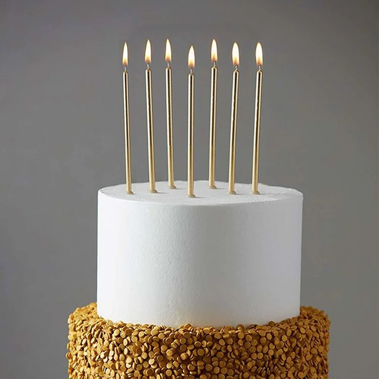 Skinny Gold Candles