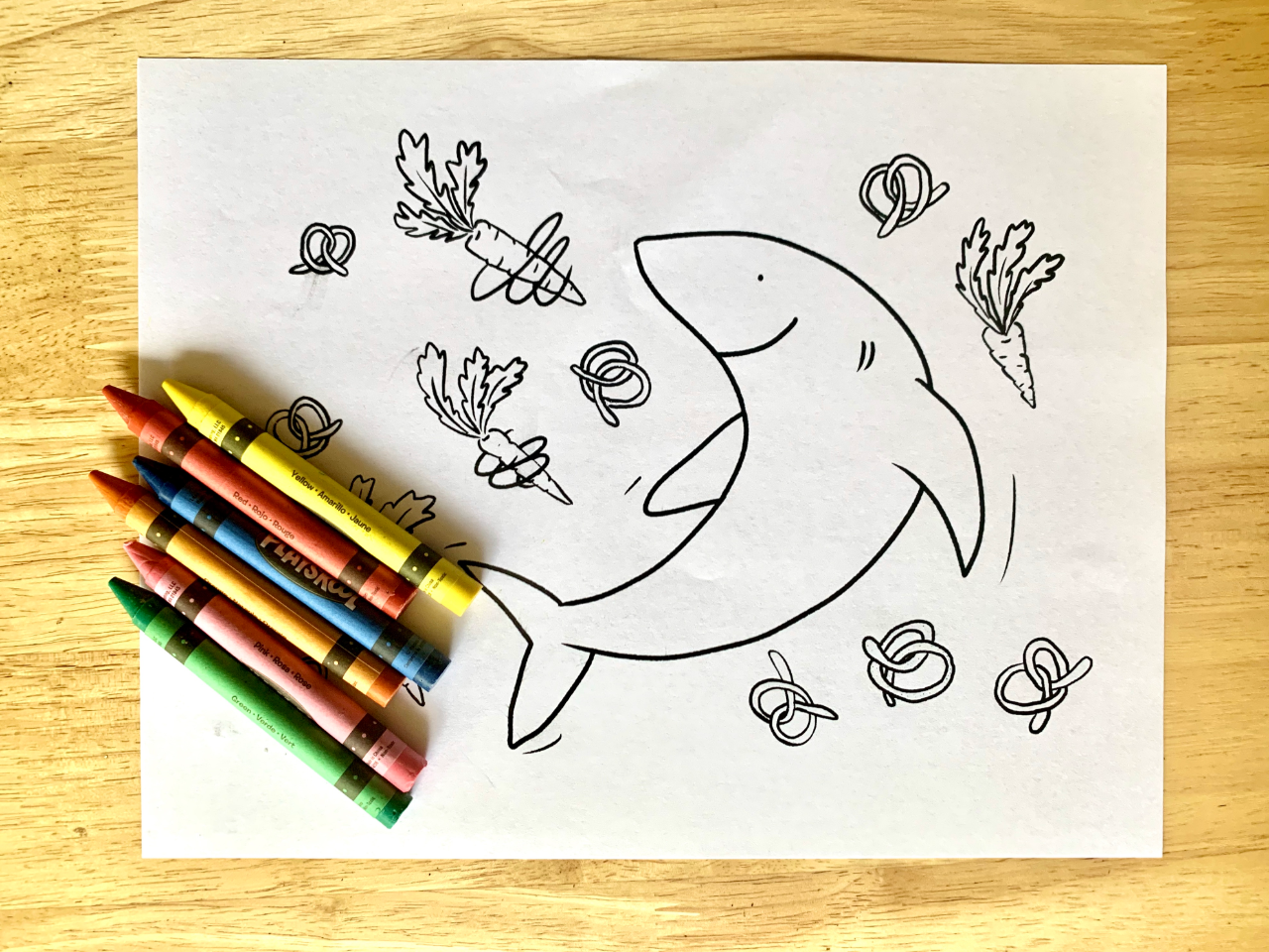 Free Download: Katharine the Shark Coloring Pages