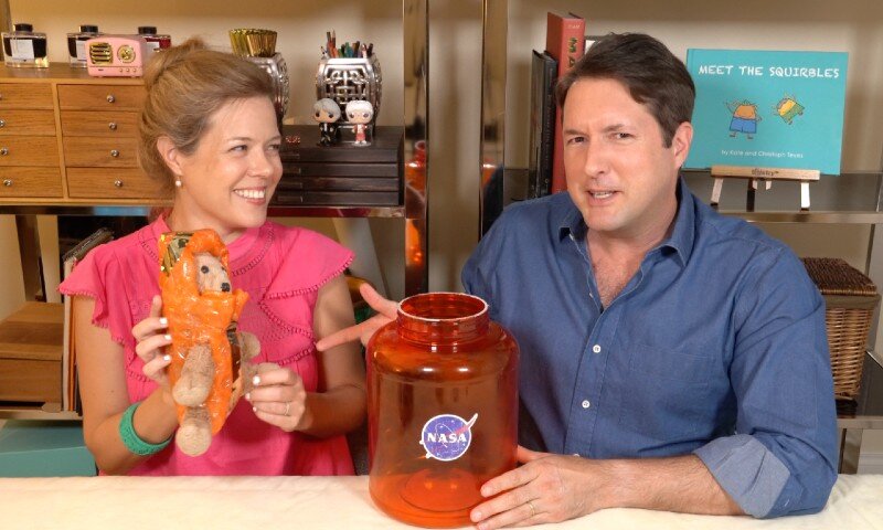 Watch teddy bear history: Elizabeth becomes the FIRST stuffed animal to travel to Mars!
