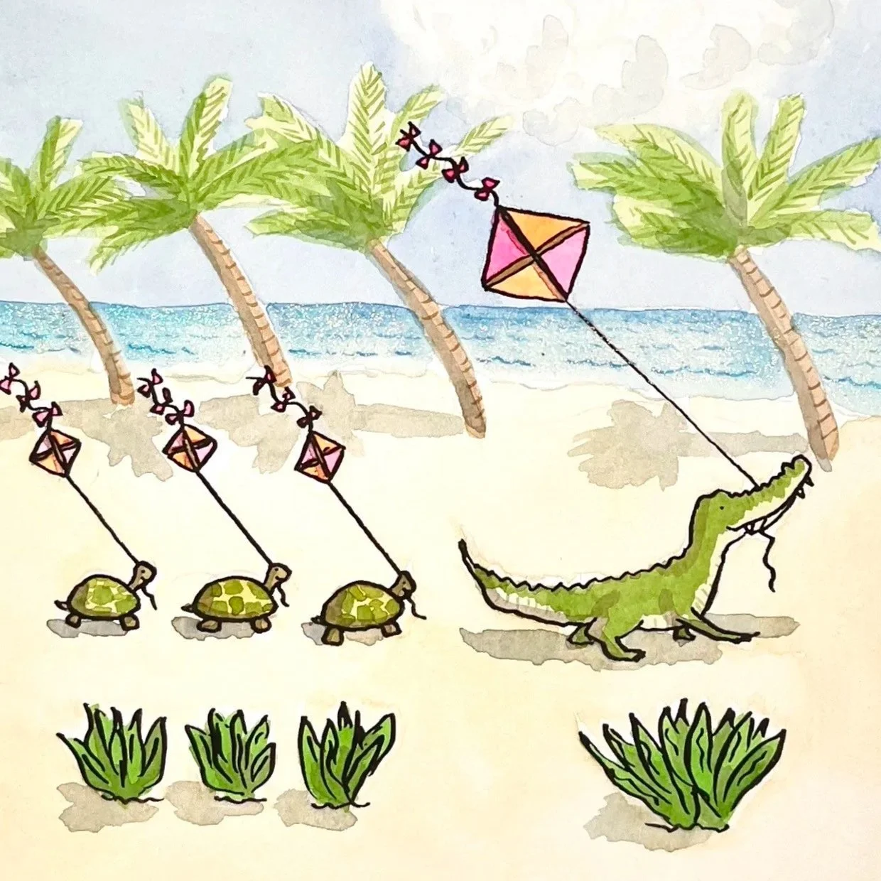 Alligator and Turtles in Florida