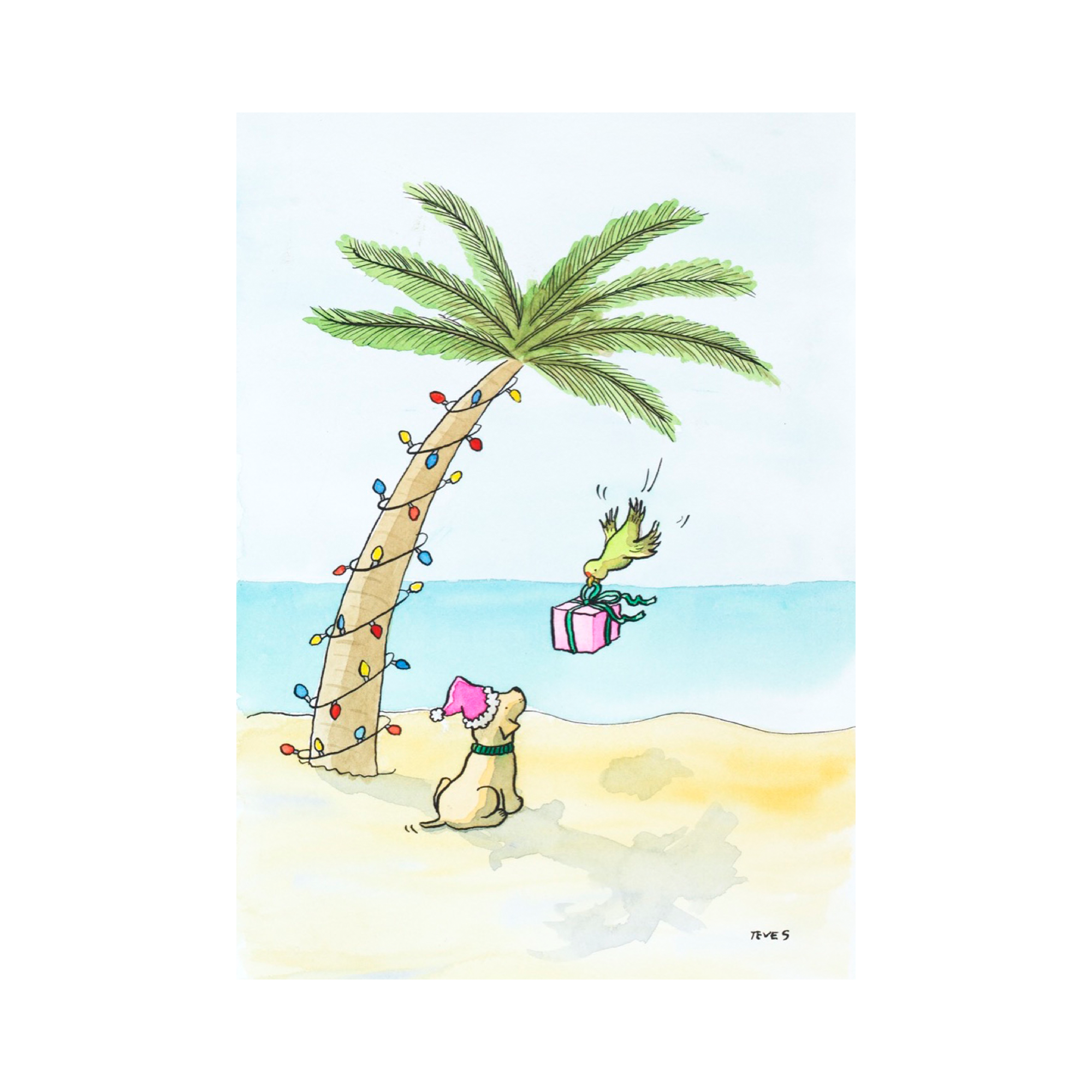 "Just For You" - Florida Christmas Painting