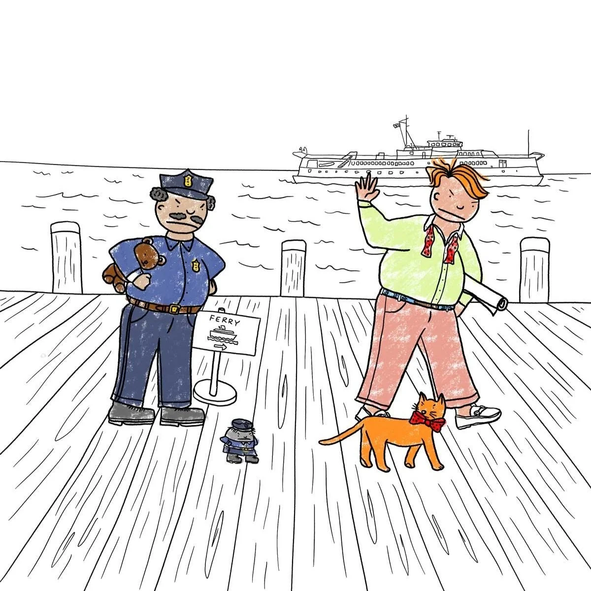 Buddy & Barnstable Are Defeated - Coloring Sheet