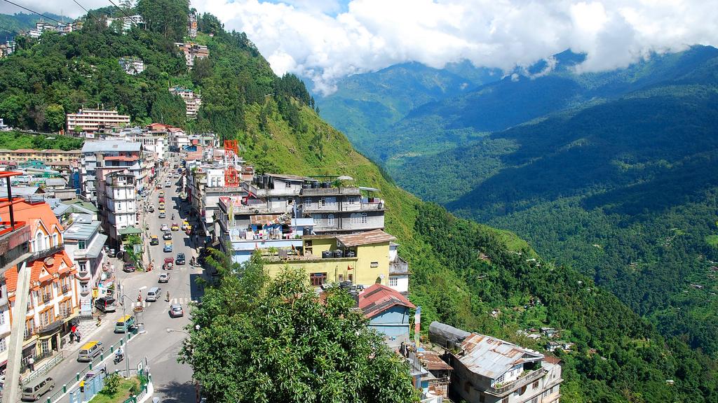 Urban growth on the hillsides of Gangtok, Sikkim. Image: The National