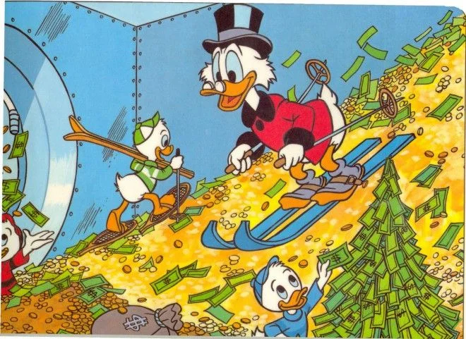 Image: Scrooge McDuck getting his first NIH grant